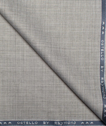 Raymond  Self Design Poly Viscose Suiting Fabric (Light Grey)