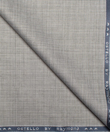 Raymond  Self Design Poly Viscose Suiting Fabric (Light Grey)
