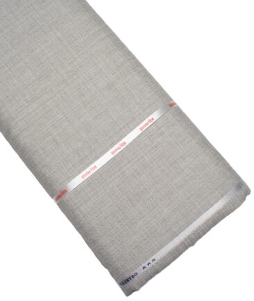 Raymond  Self Design Poly Viscose Suiting Fabric (Light Grey)