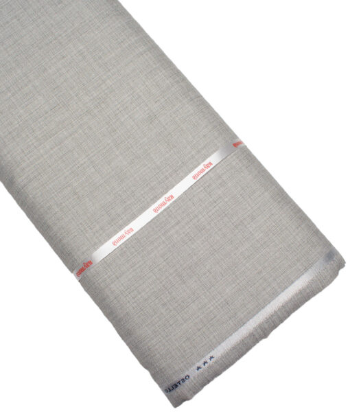 Raymond  Self Design Poly Viscose Suiting Fabric (Light Grey)