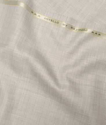 Raymond  Self Design Poly Viscose Suiting Fabric (Pistachios Grey)