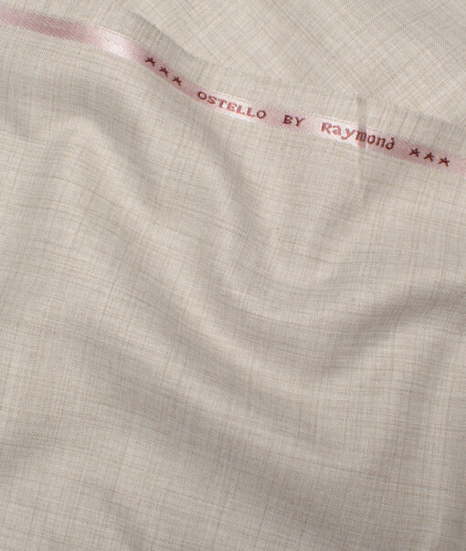 Raymond  Self Design Poly Viscose Suiting Fabric (Almond Beige)