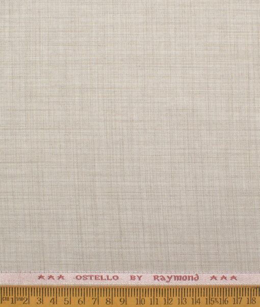 Raymond  Self Design Poly Viscose Suiting Fabric (Almond Beige)