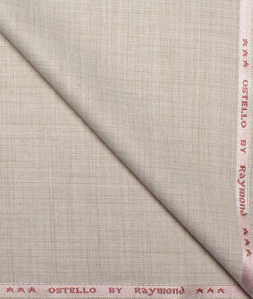 Raymond  Self Design Poly Viscose Suiting Fabric (Almond Beige)