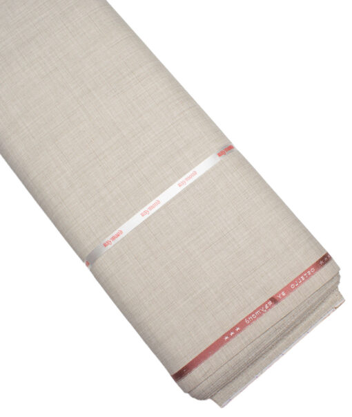 Raymond  Self Design Poly Viscose Suiting Fabric (Almond Beige)