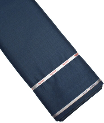 Raymond  Checks Poly Viscose Suiting Fabric (Dark Royal Blue)