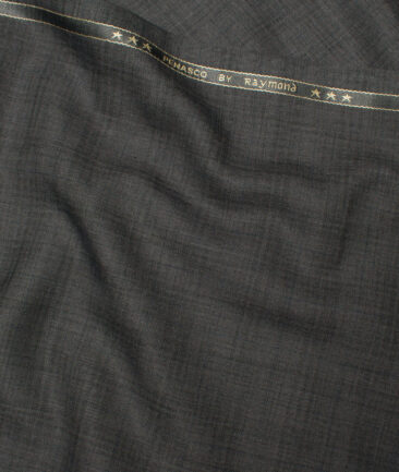 Raymond  Self Design Poly Viscose Suiting Fabric (Dark Grey)