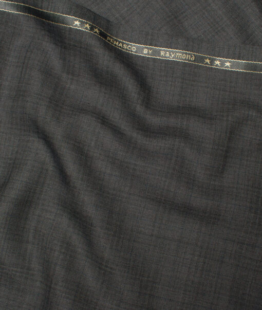 Raymond  Self Design Poly Viscose Suiting Fabric (Dark Grey)