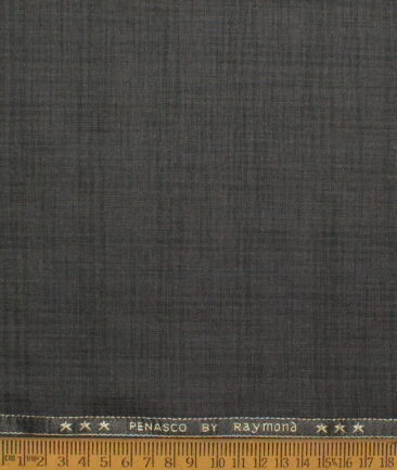 Raymond  Self Design Poly Viscose Suiting Fabric (Dark Grey)