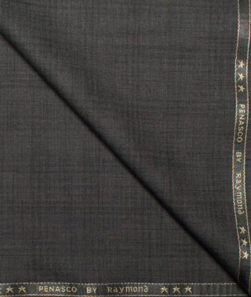 Raymond  Self Design Poly Viscose Suiting Fabric (Dark Grey)