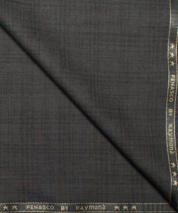Raymond  Self Design Poly Viscose Suiting Fabric (Dark Grey)