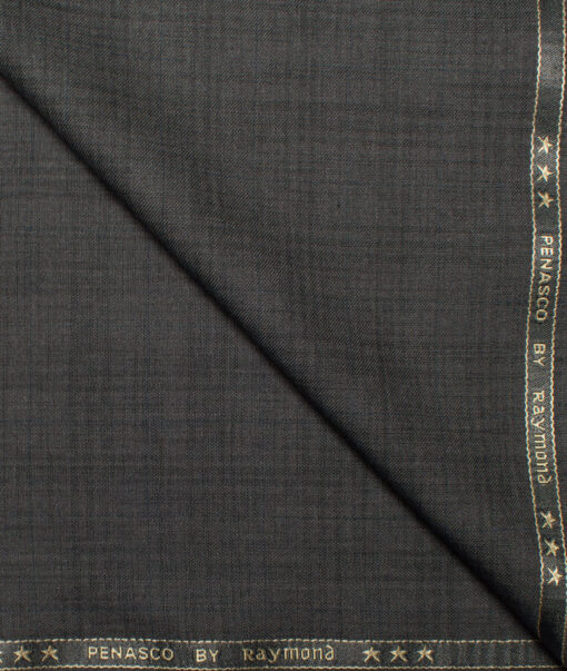 Raymond  Self Design Poly Viscose Suiting Fabric (Dark Grey)