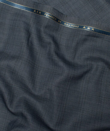 Raymond  Self Design Poly Viscose Suiting Fabric (Slate Blue)