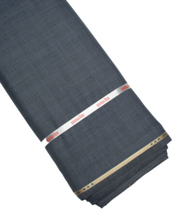 Raymond  Self Design Poly Viscose Suiting Fabric (Slate Blue)