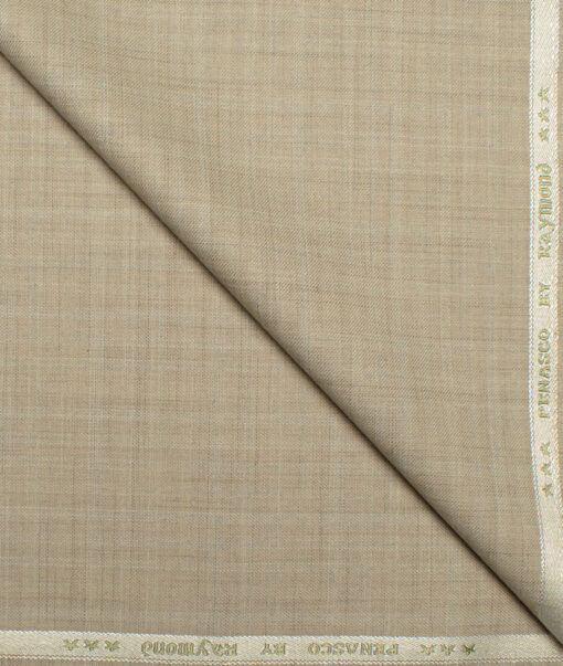 Raymond  Self Design Poly Viscose Suiting Fabric (Sorrel Brown)