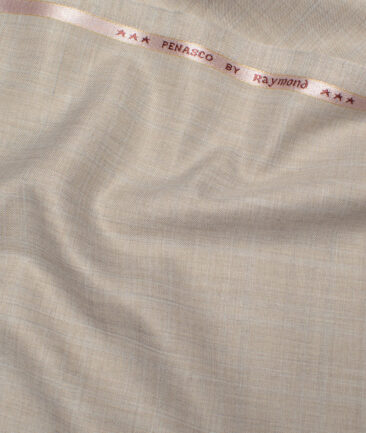 Raymond  Self Design Poly Viscose Suiting Fabric (Almond Beige)