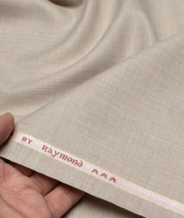 Raymond  Self Design Poly Viscose Suiting Fabric (Almond Beige)