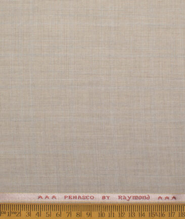 Raymond  Self Design Poly Viscose Suiting Fabric (Almond Beige)