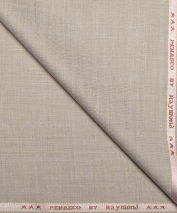 Raymond  Self Design Poly Viscose Suiting Fabric (Almond Beige)