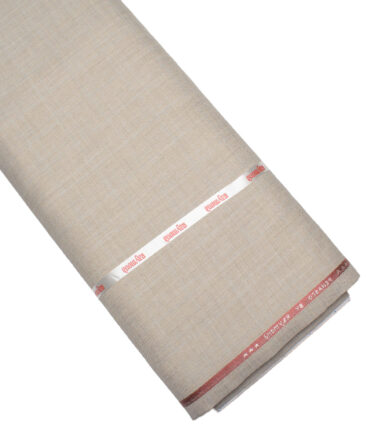 Raymond  Self Design Poly Viscose Suiting Fabric (Almond Beige)