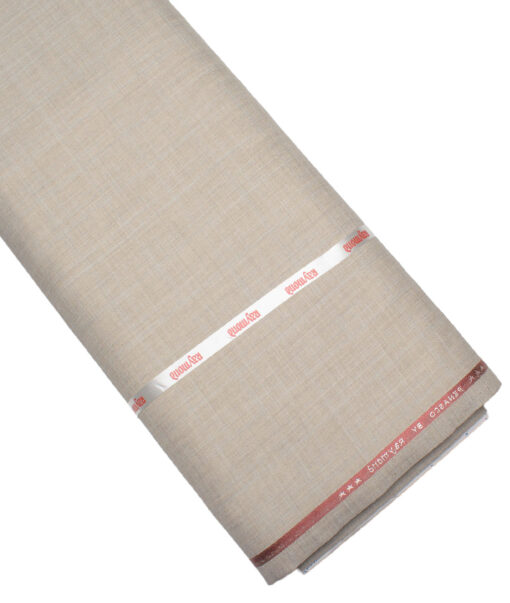 Raymond  Self Design Poly Viscose Suiting Fabric (Almond Beige)