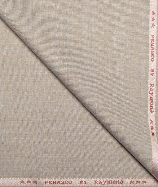 Raymond  Self Design Poly Viscose Suiting Fabric (Almond Beige)