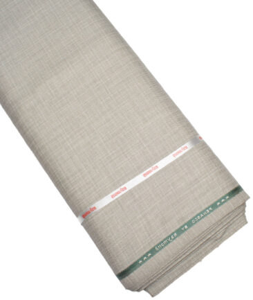 Raymond  Checks Poly Viscose Suiting Fabric (Pistachios Grey)