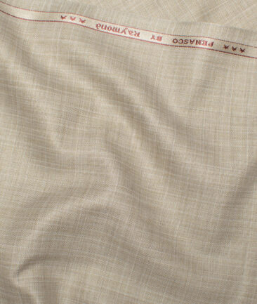 Raymond  Self Design Poly Viscose Suiting Fabric (Soft Amber Beige)