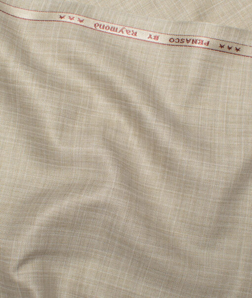 Raymond  Self Design Poly Viscose Suiting Fabric (Soft Amber Beige)