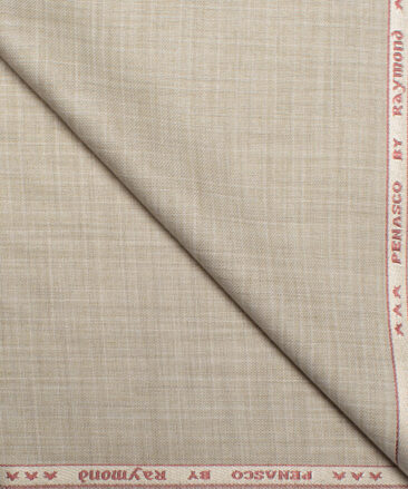Raymond  Self Design Poly Viscose Suiting Fabric (Soft Amber Beige)
