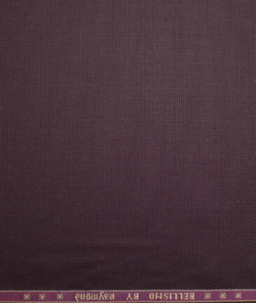 Raymond  Structured Poly Viscose Suiting Fabric (Dark Wine)