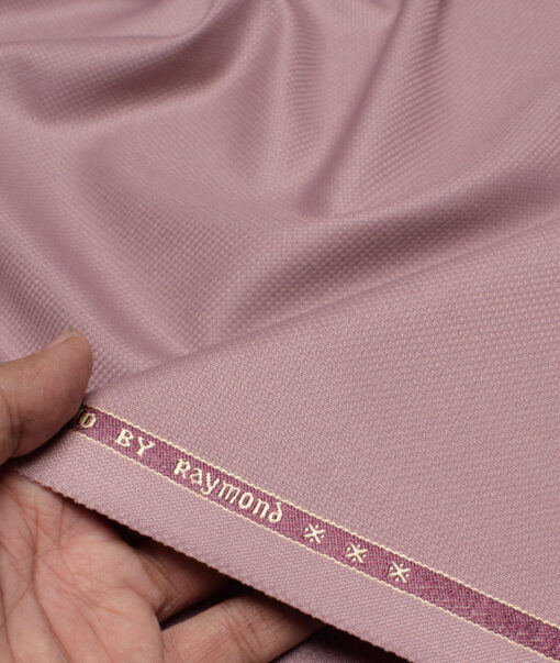 Raymond  Structured Poly Viscose Suiting Fabric (Flamingo Pink)