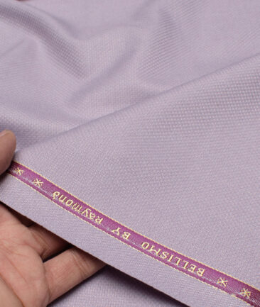 Raymond  Structured Poly Viscose Suiting Fabric (Wisteria Purple)