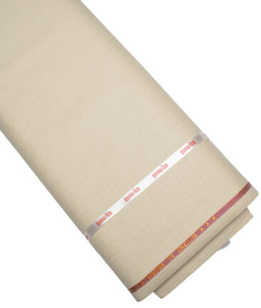 Raymond  Checks Poly Viscose Suiting Fabric (Cream)