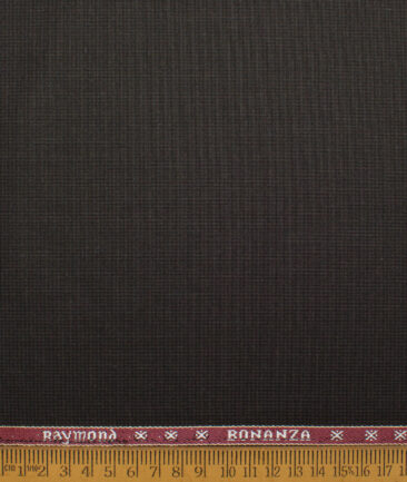 Raymond  Self Design Poly Viscose Suiting Fabric (Dark Brown)