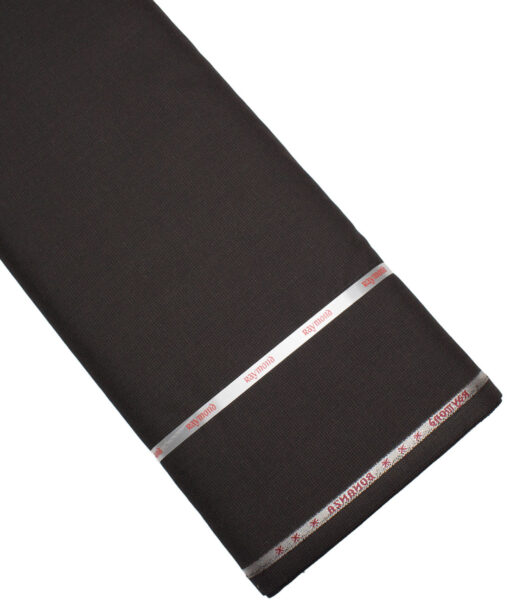 Raymond  Self Design Poly Viscose Suiting Fabric (Dark Brown)