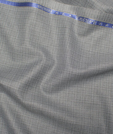 Raymond  Checks Poly Viscose Suiting Fabric (Grey)