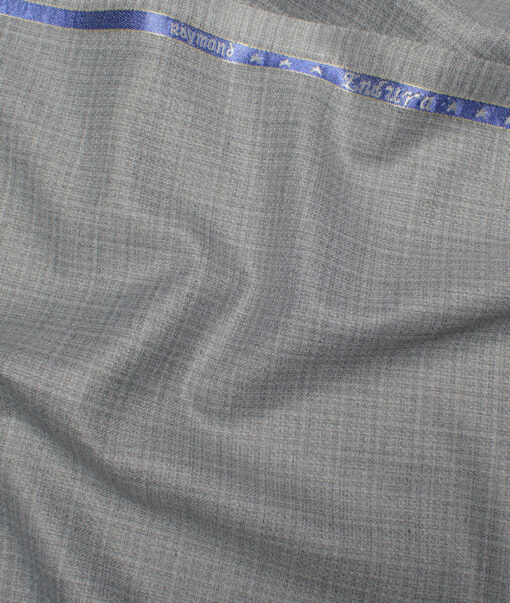 Raymond  Checks Poly Viscose Suiting Fabric (Grey)