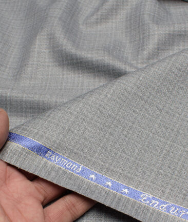 Raymond  Checks Poly Viscose Suiting Fabric (Grey)