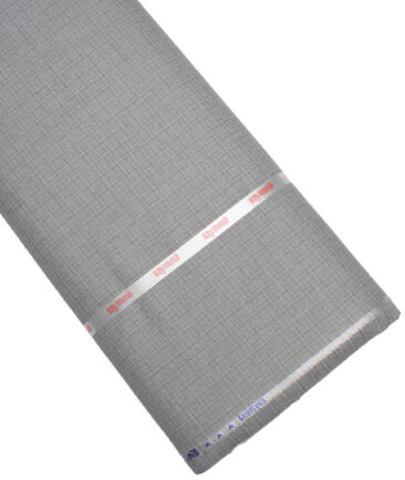 Raymond  Checks Poly Viscose Suiting Fabric (Grey)