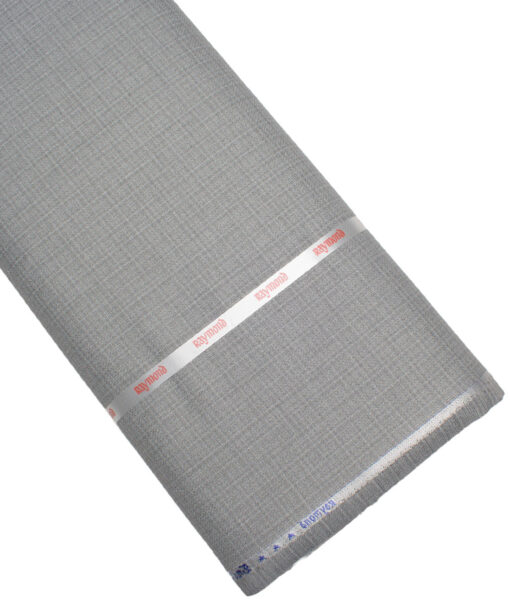 Raymond  Checks Poly Viscose Suiting Fabric (Grey)