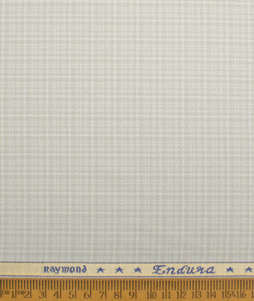 Raymond  Checks Poly Viscose Suiting Fabric (Pistachios Green)