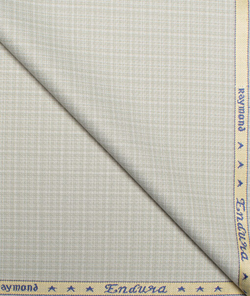 Raymond  Checks Poly Viscose Suiting Fabric (Pistachios Green)
