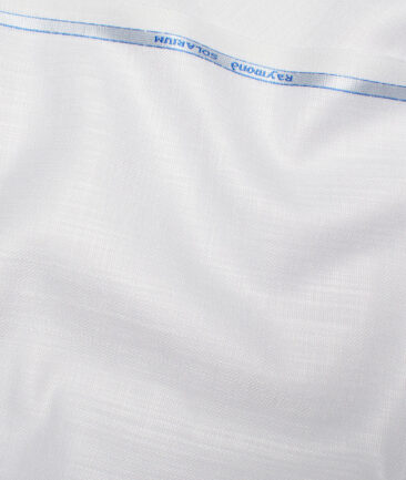 Raymond  Self Design Poly Viscose Suiting Fabric (White)