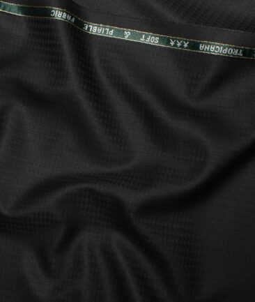Raymond  Self Design Poly Viscose Suiting Fabric (Black)