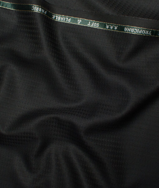 Raymond  Self Design Poly Viscose Suiting Fabric (Black)