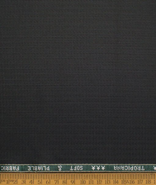 Raymond  Self Design Poly Viscose Suiting Fabric (Black)