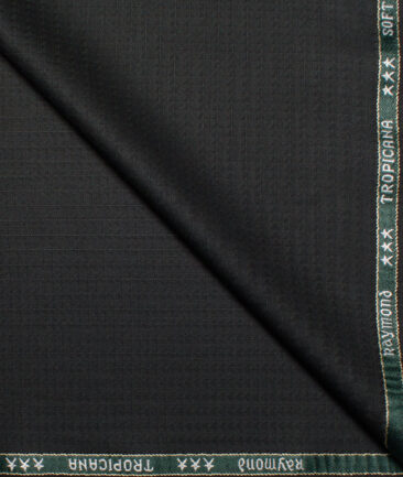 Raymond  Self Design Poly Viscose Suiting Fabric (Black)