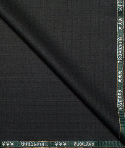 Raymond  Self Design Poly Viscose Suiting Fabric (Black)
