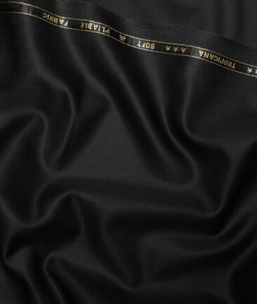 Raymond  Solids Poly Viscose Suiting Fabric (Black)